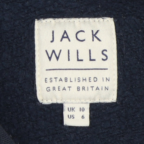 Jack Wills Women's Blue Hoodie Size 10 Pullover