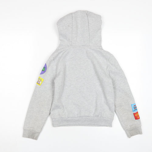 Marvel Boys Grey Pullover Hoodie 9-10 Years
