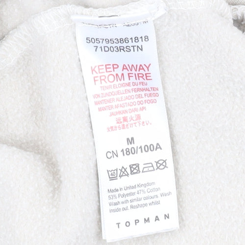 Topman Men's Beige Logo Sweatshirt M Pullover