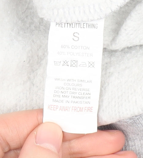Pretty Little Thing Women's Grey Pullover Jumper S