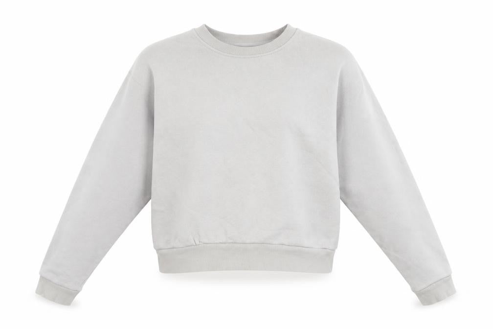 Front view of Grey Crew Neck jumper - S, Cotton Blend