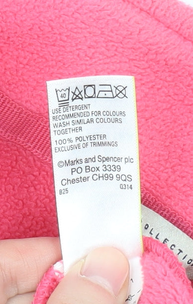 Marks and Spencer Women's Pink Fleece Jacket Size 22