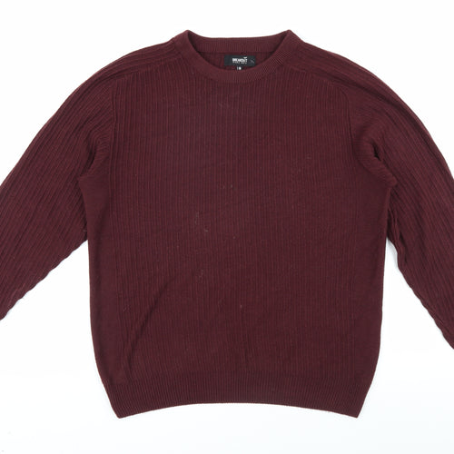 Breakout Men's Red Knit Pullover Jumper M