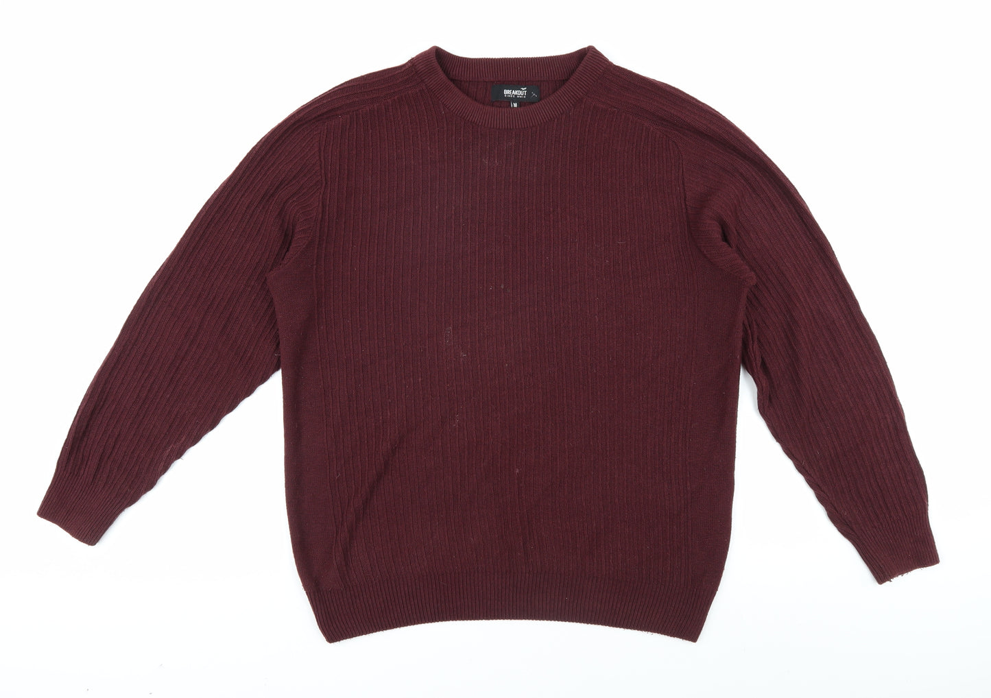 Breakout Men's Red Knit Pullover Jumper M