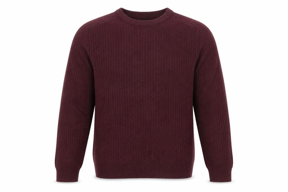 Front view of Breakout Men's Red Knit jumper M