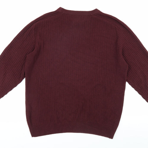 Breakout Men's Red Knit Pullover Jumper M