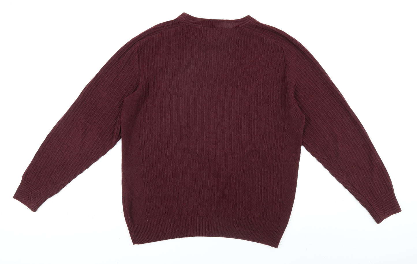 Breakout Men's Red Knit Pullover Jumper M