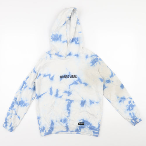 Threadboys Boys Blue Tie-Dye Hoodie Pullover 11-12 Years