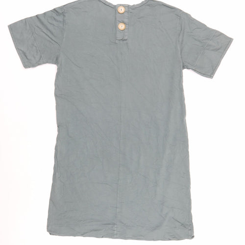 Zara Women’s Green Cotton Shirt Dress, S, Casual