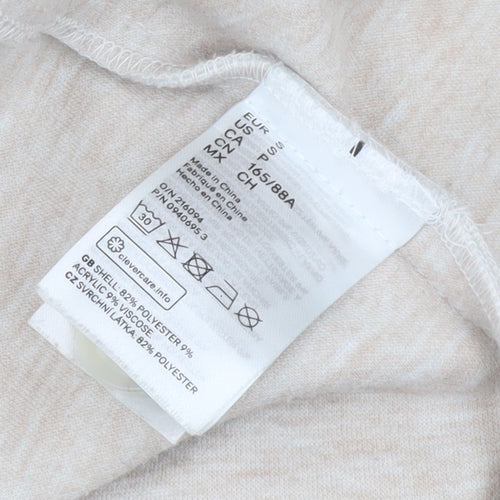 H&M Women's White Mid-Length Jacket, Size S