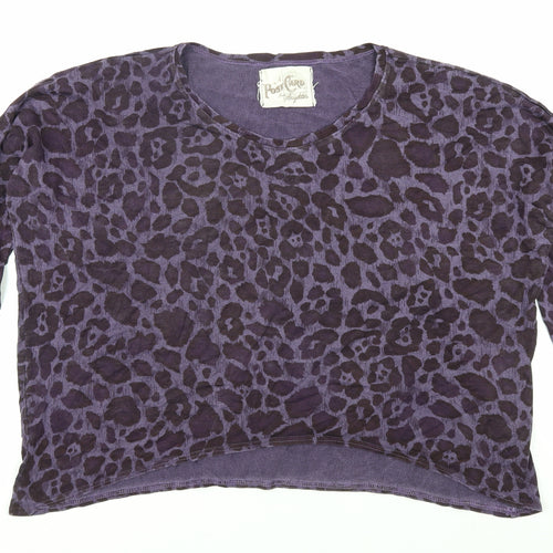 A Postcard from Brighton Women's Top, Purple, Size 10, 3/4 Sleeve