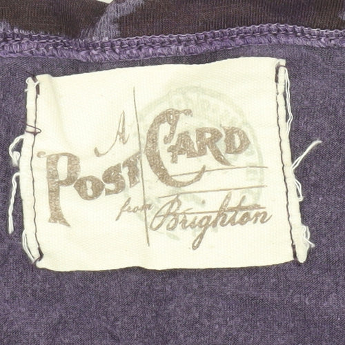 A Postcard from Brighton Women's Top, Purple, Size 10, 3/4 Sleeve