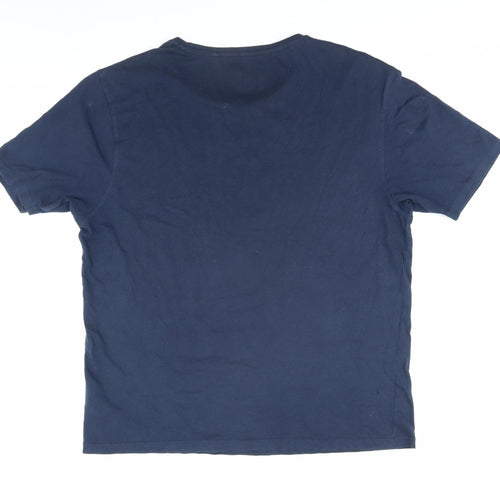 Smith & Jones Men's Blue XL Beach Graphic T-Shirt