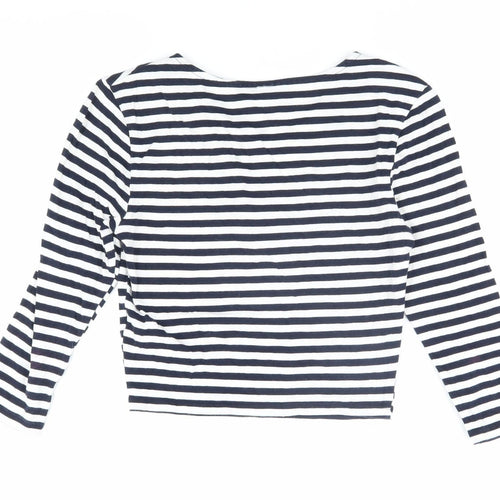 Topshop Women's Striped Blouse, Size 8, Cotton