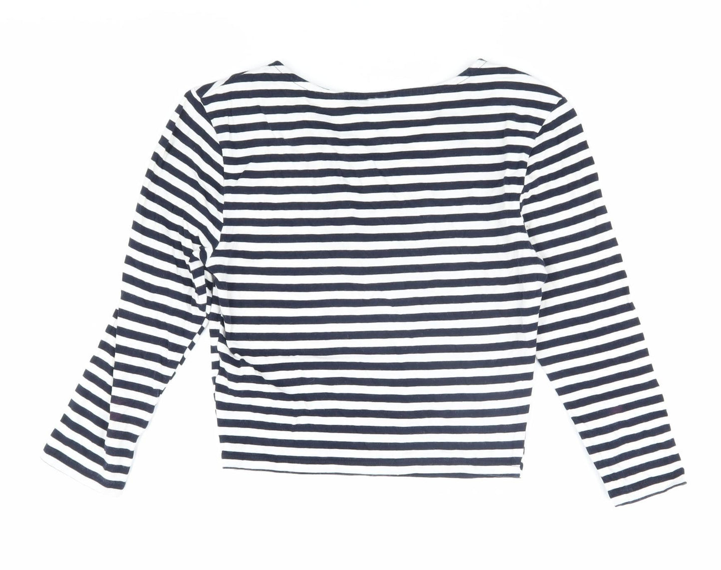 Topshop Women's Striped Blouse, Size 8, Cotton