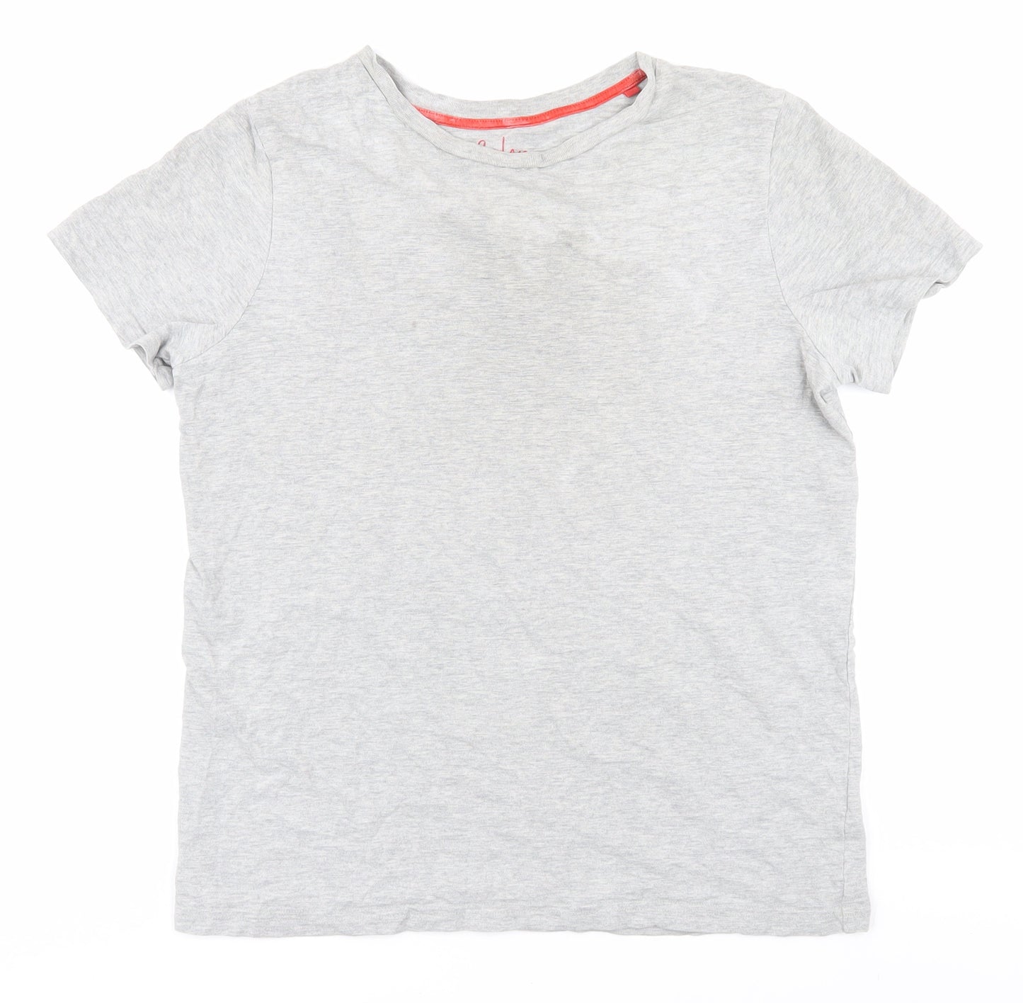 Boden Grey Teen T-Shirt, Size L, Basic Style, Crew Neck