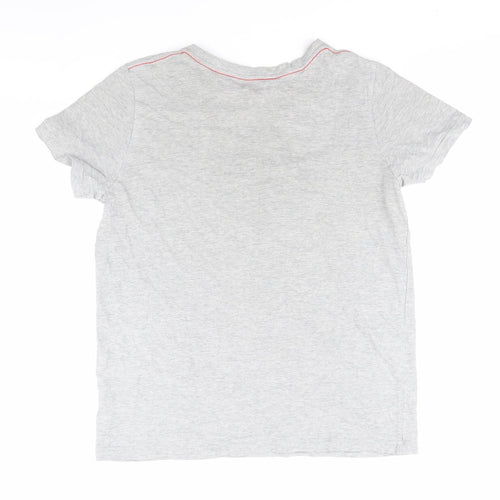 Boden Grey Teen T-Shirt, Size L, Basic Style, Crew Neck