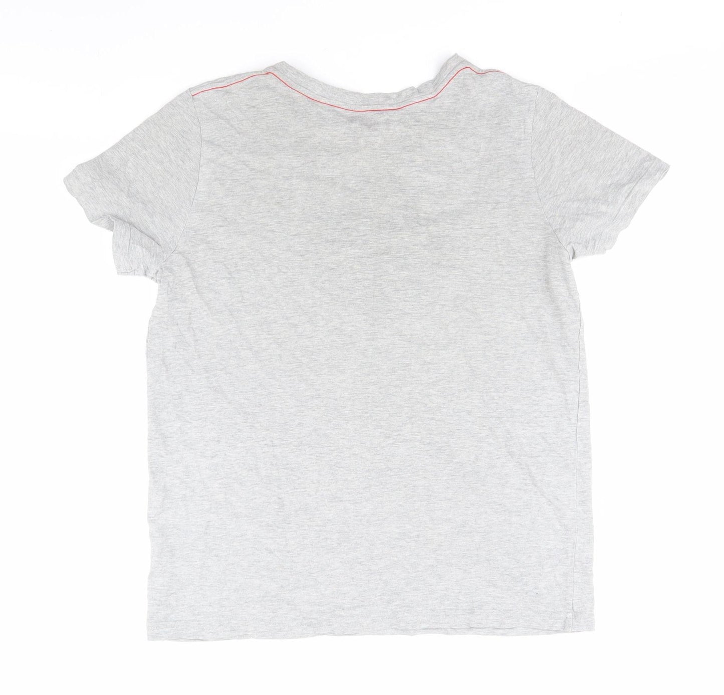 Boden Grey Teen T-Shirt, Size L, Basic Style, Crew Neck