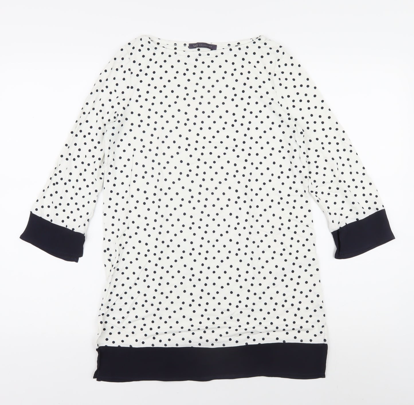 Marks and Spencer Women's Ivory Tunic Blouse Size 8