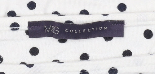 Marks and Spencer Women's Ivory Tunic Blouse Size 8