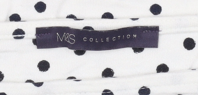 Marks and Spencer Women's Ivory Tunic Blouse Size 8
