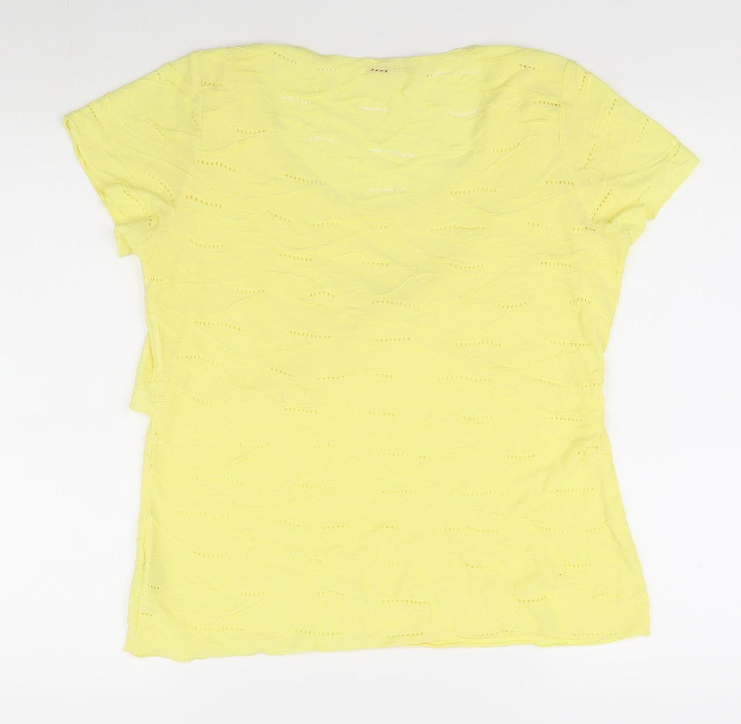 Marks and Spencer Women's Yellow T-Shirt Size 14