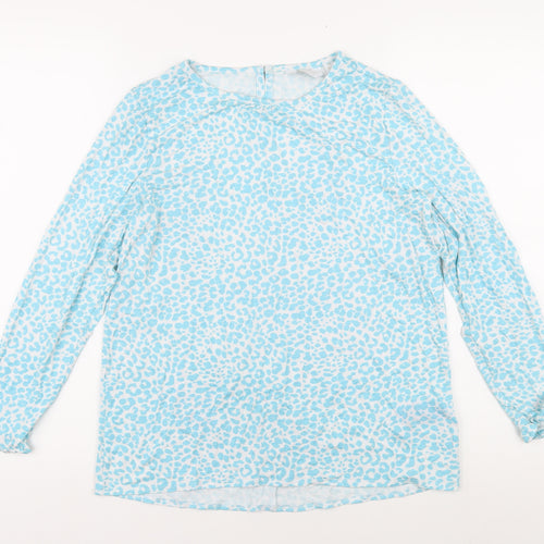 Dannii Minogue Women's Blue XS Crew Neck Blouse