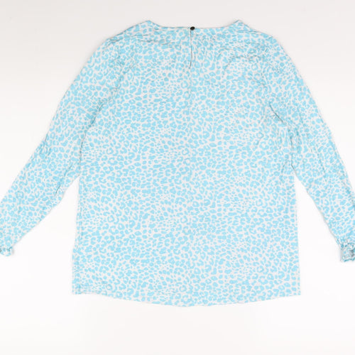 Dannii Minogue Women's Blue XS Crew Neck Blouse
