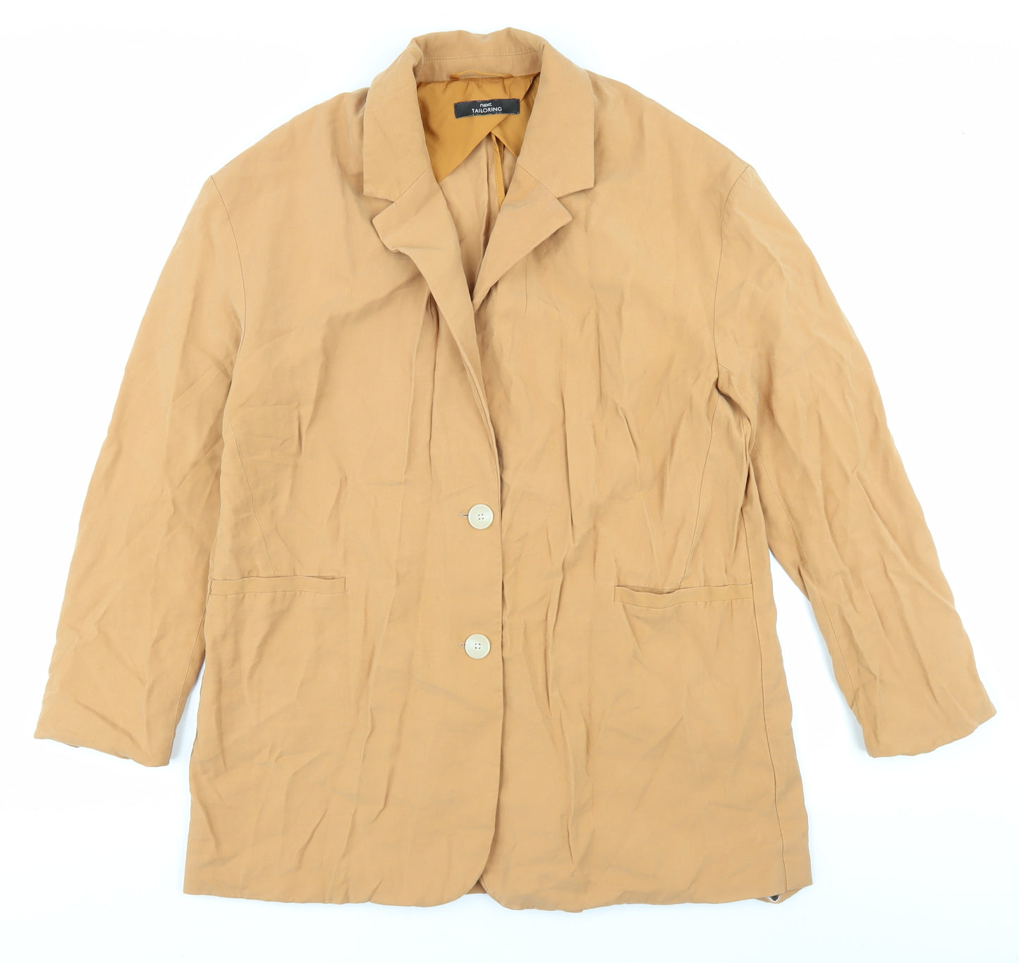 Next Women's Beige Blazer Size 10 Collared Classic