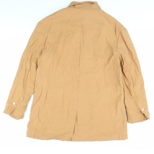 Next Women's Beige Blazer Size 10 Collared Classic