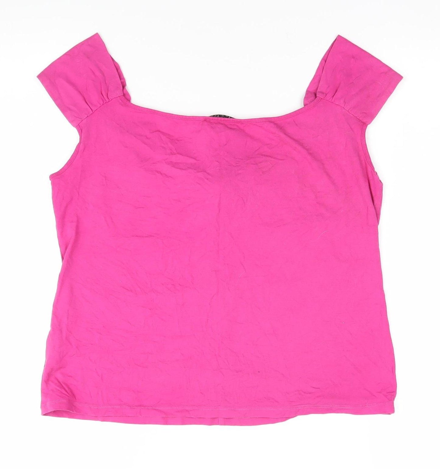 Artigiano Women's Pink Bow Blouse, Size 14, Summer Top