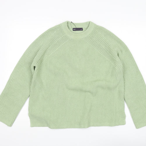Marks and Spencer Women's Green Pullover Jumper, M, Crew Neck