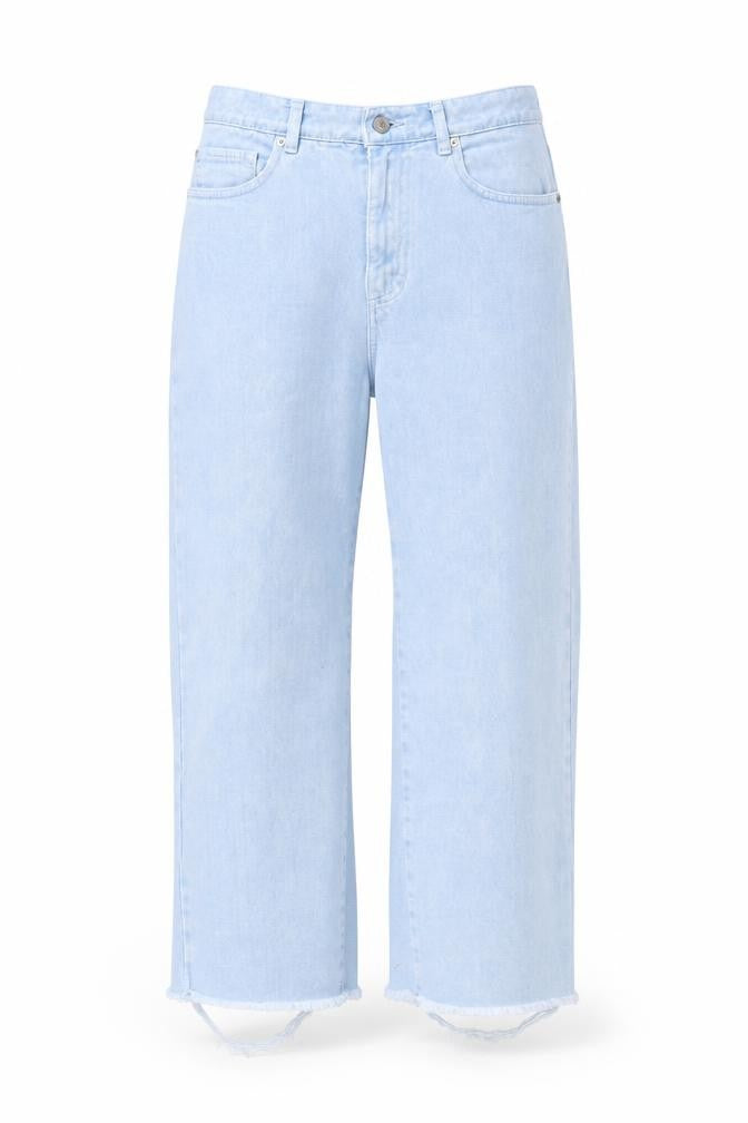 Front view of Pull&Bear Women’s Blue Straight Jeans, size UK 8