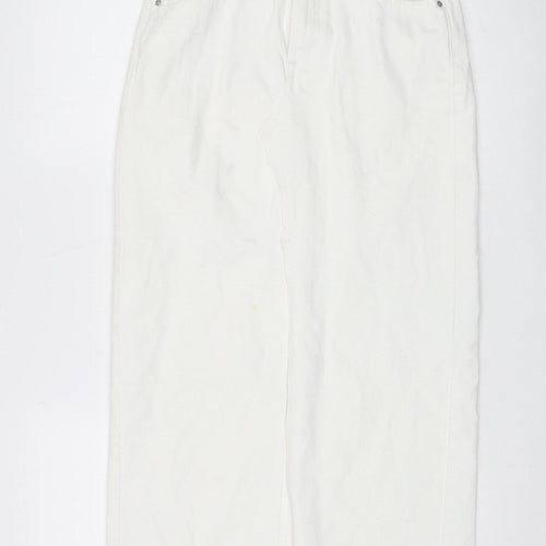 Pull & Bear Women's White Midi Pencil Skirt, Size S
