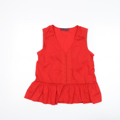 Marks and Spencer Red Camisole Blouse, Size 8, Summer