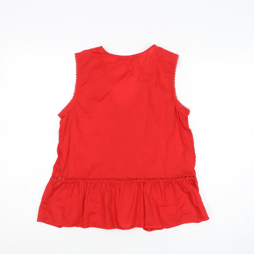 Marks and Spencer Red Camisole Blouse, Size 8, Summer