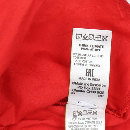Marks and Spencer Red Camisole Blouse, Size 8, Summer