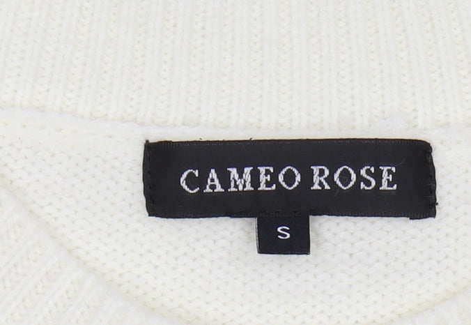 Cameo Rose Women's Ivory Floral Pullover Jumper S