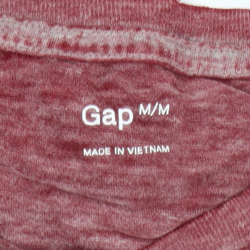 Gap Men's Red Graphic Print T-Shirt, Size M, Regular Fit
