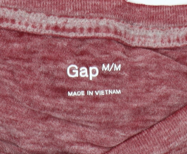 Gap Men's Red Graphic Print T-Shirt, Size M, Regular Fit