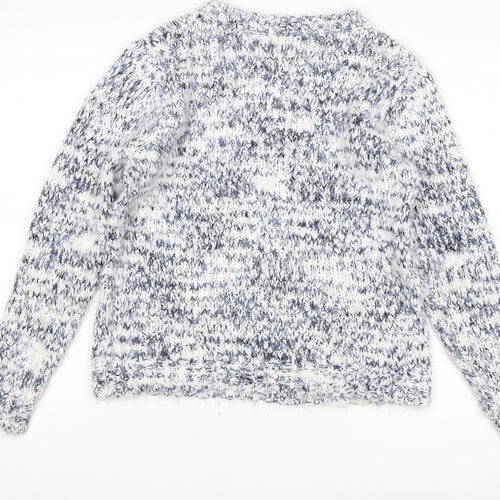 Roman Women's Blue Crew Neck Jumper Size 12