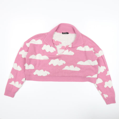 Nasty Gal Women's Pink Cloud Pullover Jumper