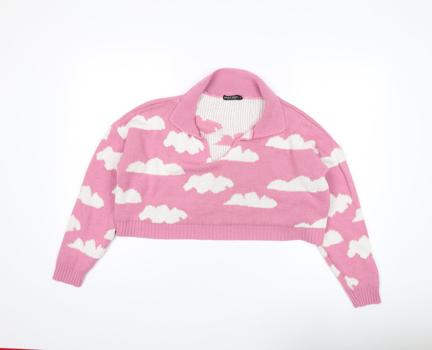 Nasty Gal Women's Pink Cloud Pullover Jumper