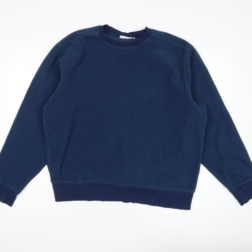 Weekday Men's Blue Pullover Sweatshirt, Size L