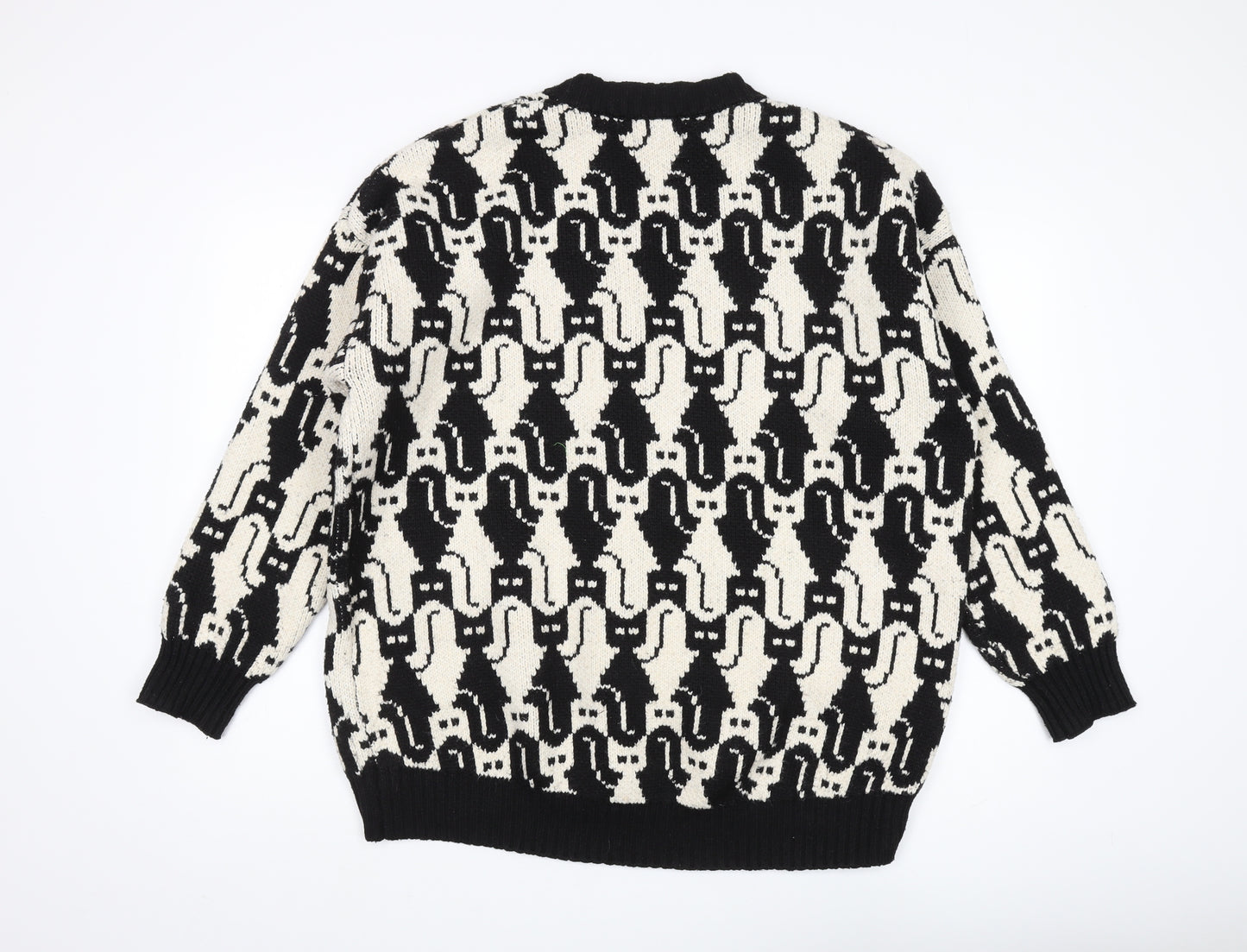 Joanie Women's Black & White Cardigan M