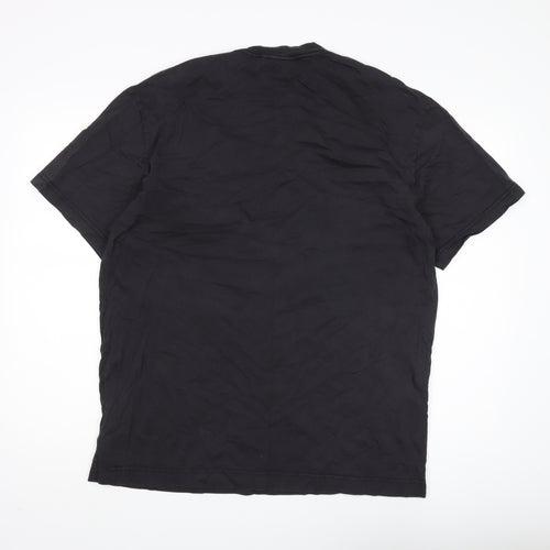 Weekday Men's Black Graphic Print T-Shirt M