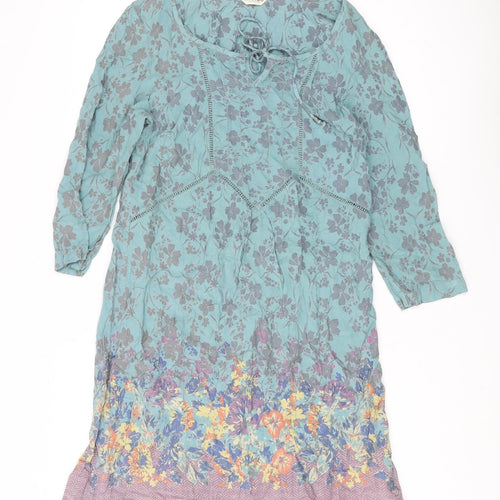 Marks & Spencer Women's Multicoloured Floral Shift Dress Size 12
