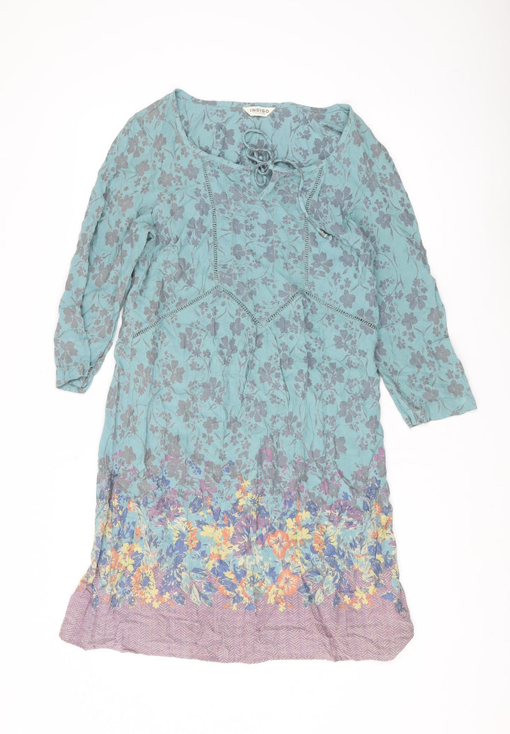 Marks & Spencer Women's Multicoloured Floral Shift Dress Size 12