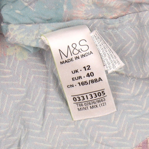 Marks & Spencer Women's Multicoloured Floral Shift Dress Size 12