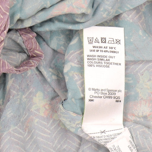 Marks & Spencer Women's Multicoloured Floral Shift Dress Size 12